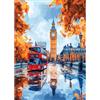 BOWETILE 5D DIY Diamond Painting Art Kits Città, Kit di Pittura Diamante Auto per Adulti, Quadri Ricamati con Strass di Paesaggio per Principianti, Decorazione Murale per la Casa 30x40 cm