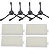 INF Accessori di Ricambio per iLife V5S/V5S Pro/V50/V5/X5/V3S/V3S Pro/V3L, Set di Accessori per la Sostituzione dell'aspirapolvere, 4 filtri, 5 spazzole Laterali