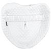 LITSPOT Federa di Ricambio Lavabile per Cuscino per Gambe e Ginocchia, Bianco Con Fascia Elastica