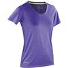 Result Spiro da Donna Fitness Shiny Marl Maglietta, Donna, Fitness Shiny Marl, Lavender/Lime, XS