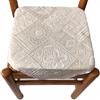 mauro Set 6 Cuscini sedie Cucina - colore avorio - Tessuto Jacquard Matelasse' - con Alette - con Zip - 40X40 cm