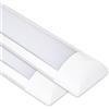 CLAR - Neon LED 30 cm, Plafoniera LED Garage 30 cm, 10W 6500K Luce Fredda (Pack 2)