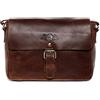 SID & VAIN Borsa messenger vera pelle vintage YALE piccolo I borsa a spalla Università Scuola Ufficio Lavoro Business uomo donna I borsello tracolla marrone