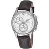 Hamilton - Orologio da polso Automatico Marrone Pelle 38 mm 18 mm Cronografo Zaffiro sintetico Bianca Fibbia Uomo Orologio