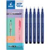 Pilot DR Drawing Pen - Set di 5 penne a punta fine, inchiostro nero, punte sottili o spesse, ideali per disegno tecnico, schizzi, delineatura, scrittura