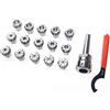 KATSU Tools KATSU ER32 MT3 Primavera Collet Set, 15 Pezzi 3-20 mm Precisione Pinza a Molla Mandrino di Adattatore di Prolunga per Macchina per Incidere CNC e Tornio di Fresatura 11023034