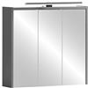 Schildmeyer Armadio a specchio Palermo, in legno, antracite, 65,0 x 16,0 x 62,7 cm (L x P x A)