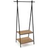 VERSA Appendiabiti Lasai in Stile Industriale, Misure (A x L x P) 150,0 x 45,0 x 75,0 cm, Nero