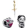 H.ZHENYUE Ciondolo in Argento Sterling 925 Charm Bead Dragon Mom Sword con Zirconia,3 confezioni Compatibile Bracciale Collane Europei,festa della mamma,compleanno,regalo Natale per donne e ragazze