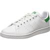 adidas Originals adidas Stan Smith J, Sneaker Unisex - Bambini e ragazzi, Bianco Ftwr White Ftwr White Green Fx, 36 2/3 EU