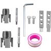 mumisuto 10 Pcs Filiera Per Filettatura, Filettatrice Per Tubi Idraulici Per Trapani Elettrici, Kit Filettatura Maschio E Femmina,Filettatrice Manuale,Maschi Per Filettatura, Utensile Per Filettare Tubi Pvc