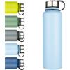 XUDREZ Borraccia in acciaio inox isolata sottovuoto, 1,5 l, grande brocca in metallo, senza BPA, a prova di perdite, borraccia per lavoro, palestra, viaggi, sport