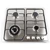 OUKANING Piano cottura a gas a 4/5 zone, a gas naturale/propano, piano cottura a gas, in acciaio inox/vetro temperato, con protezione dalla fiamma, con ugelli per gas liquefatto (tipo 5: 4 luci 58 cm)