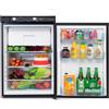 Smad Frigorifero Trivalente per Camper, 100L, Frigo 12V 220V Gas con Congelatore, Frigorifero a Gas per Camper, Caravana, Casa, Mobile-Home, Chalet, Cabanon, Nero