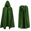 UILYNIU Mantello con Cappuccio Mantello da Vampiro Adulto Donne e Uomini con Cappuccio per Adulti Verde per Travestimento Halloween Vampiro Costume Cosplay di Carnevale(Verde)