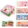 Poudya Quiet Book a partire da 1 anno, Montessori Silenzioso libro con, abilità motorie e colori per imparare le abilità motorie e i colori, libro silenzioso per viaggi e casa, giocattolo regalo a
