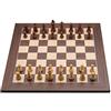 Engelhart - 170491 - Set di Scacchi Professionale 40x40 cm con Pezzi in Piombo e Feltro (Marrone/Naturale)