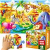 QUOKKA Puzzle Grandi Bambini 2 3 4 Anni - 60x90 cm Puzzle 48 Pezzi Gigante da Pavimento Bambini 5 6 Anni - Giochi Educativi - Grande Giocattolo Africa per Ragazzi e Ragazze dai 2 ai 6