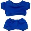 niannyyhouse Vestiti per bambole di peluche, abbigliamento sportivo, felpe, pantaloni, vestirsi per bambole (blu, 20 cm)