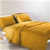 Caleffi Bicolor Completo Copripiumino, Cotone , Giallo Sole, Matrimoniale, 78467 , Caleffi