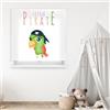 Blindecor Digitale | Tenda avvolgibile traslucida stampata | famiglia dei bambini | modello F-Pappagallo Pirata | 110 x 180 cm (larghezza per altezza) Dimensioni del tessuto 106 x 175 cm | Tende per