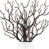 Geosar Rami di Manzanita in plastica artificiali a forma di corna di albero, piccolo ramo decorativo per matrimoni, decorazione da tavolo, baby shower, forniture per feste (marrone scuro, 10 pezzi)