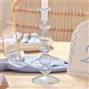 Ginger Ray Portacandele blu in stile vintage, in vetro, di medie dimensioni, per matrimoni o occasioni speciali, elegante portacandele blu per tavoli da pranzo