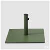 Enzo De Gasperi EDG Enzo de Gasperi Base Per Ombrellone da esterno quadrata in Acciaio 50X50 cm Verde