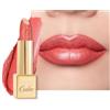 OULAC Rossetto Opaco Finitura Metallica, Matte Rossetti Corallo Glitterato Idratazione e Lucentezza a Lunga Durata per le Labbra, Texture Fine Colore Intenso, 4,3g (GM12) Celestial