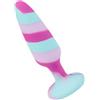 EIS, dildo, sex toy anale, plug anale in silicone con base a ventosa, 11 cm, liscio, flessibile, forma conica, materiale delicato sulla pelle, robusta base a ventosa