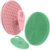 BEAUTAIL - Set di 3 spugne esfolianti in silicone per corpo e viso, per la doccia e il bagno, spazzola esfoliante delicata per donne e uomini, per pelli sensibili, più igienico della luffa