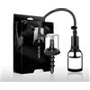 CoundCo Set Anal Plug con Pompa a Vuoto in Silicone - Stimolatore Clitoride e Anale per Uomini e Donne (Nero, Spirale)