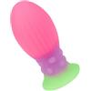 EIS, dildo, giocattolo anale, plug anale strutturato in silicone, 8,5 cm, robusta base a ventosa, flessibile e morbido, materiale delicato sulla pelle