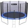 Yelloosport Trampolino Elastico Diametro 366 cm Blu da Giardino per Bambini e Adulti - Tappeto Salto Certificato CE TUV GS