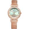 Oidea Orologio da donna con cinturino elasticizzato: orologio da polso da donna con quadrante in zirconia cubica e cinturino elastico, grande numero trasparente, facile da leggere, impermeabile,