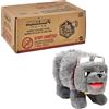 Mattel Minecraft - Peluche interattivo con suono e bocca mobile, Dennis il lupo, ispirato a un film di Minecraft