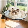 CATISM Lettino per Gatti da scrivania Rotazione a 360° Morbido Perfetto per Ufficio e Lavoro Amaca per Gatti da Interni con 2 tappetini per Animali Domestici Fino a 20 kg
