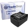 Trade-Shop - Batteria agli ioni di litio 900 mAh per Canon Legria FS46 FS36 FS100 FS200 FS406 HF M32 HF M307 HF M406 HG10 FS-46 FS-36 FS-100 FS-200 FS-406 HG-10