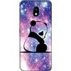 DiaryTown Cover per Samsung Galaxy J5 2017 / J530 Silicone Morbida, Nero Cover Samsung J5 2017 Custodia con Disegni Animale Case Sottile TPU Antiurto Bumper Cellulare Protettiva Cover, Panda