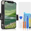 bokman Schermo per iPhone XR Nero, 6.1'' Touch Screen Digitizer LCD con Kit di Riparazione, Modello A1984 A2105 A2106 A2107 A2108