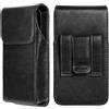 Flintronic Porta Cellulare in Pelle, Porta Cellulare da Cintura, Portatelefono da Cinta, Custodia Verticale con Clip, Fondina Porta Cellulare, Cell Phone Holster per iPhone XR 11 12 13 14 15 16 Pro