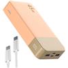 NOBIS Power Bank 20000mAh Powerbank 45 W Fast Charging Caricatore Portatile USB C In & Out, 4 Ports Portable Charger with LED Digital Display, Compatible with Phone 17 S25 (Arancione)