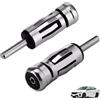 Kmuqshy 2 Pezzi Adattatore Antenna ISO a DIN Radio Auto, Spinotto Antenna Universale per Autoradio, Connettore DIN Maschio a Femmina ISO per Pioneer/Kenwood, Facile Installazione Plug and Play