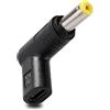 KUOQIY Adattatore da USB C a DC 12V, 3.1 Tipo C USB-C Femmina a DC 5.5x2.5 mm Maschio Adapter PD Emulatore Trigger 90 Gradi Angolato, per Router, Modem Ottici, Apparecchiature di Monitoraggio