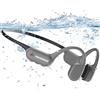 CERMENK Cuffie Conduzione Ossea Bluetooth 5.4, Cuffie da nuoto impermeabili, Cuffie Subacquee per Piscina IP68, memoria MP3 integrata da 32 GB, auricolari da nuoto per corsa e ciclismo