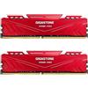 Gigastone 【DDR4 RAM】GIGASTONE Game PRO 16GB Kit(2x8GB) DDR4 3200MHz PC4-25600 CL 16-18-18-40 XMP 2.0 AMD Ryzen 1.35V UDIMM 288pin Unbuffered Non ECC Ideale PC Desktop alta prestazione Memoria-Rosso