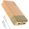 JUOVI Power Bank Portatile J2621, Batteria da 20000 mAh, Ricarica Rapida da 45 W, Compatibile con Switch, MacBook, Tablet, Dell, HP, Notebook, Samsung, iPhone 16 15 14 13, Steam Deck (Arancione)