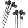 Kefiany Cuffie a filo USB C (2 Pack)Earbuds Headphones Tipo C Android PC Connettore microfono cuffie audio cavo spina musica corsa tapon running noise earphone compatibile con Samsung per telefono ej