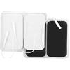 LotFancy 40 Elettrodi TENS 5 x 9 cm, Elettrodi Adesivi EMS Riutilizzabili per Dispositivi TENS e Trainer EMS, Elettrostimolatori, con Connessione a Spina da 2 mm
