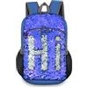 Bekahizar - Zaino da 20 l, ultra leggero, pieghevole, impermeabile, da viaggio, per sport, viaggi, arrampicata, per uomini, donne, bambini, blu argento